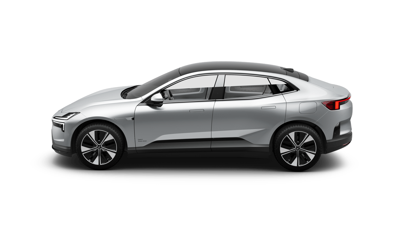 Studio side profile of a Polestar