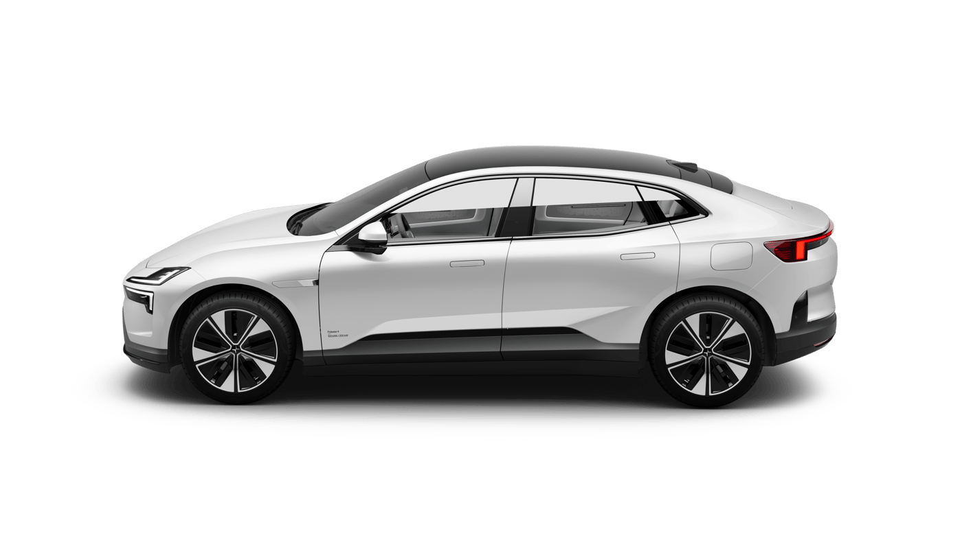 Studio side profile of a Polestar